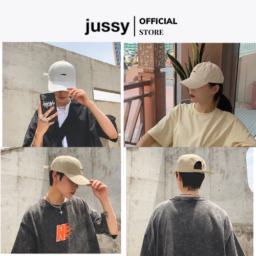 Mũ Lưỡi Trai Nam Nữ Jussy Fashion Nón Kết Cá Voi Phong Cách Nón Lưỡi Trai Form Mềm Chất Vải Cotton Thoáng Mát Nhiều Màu