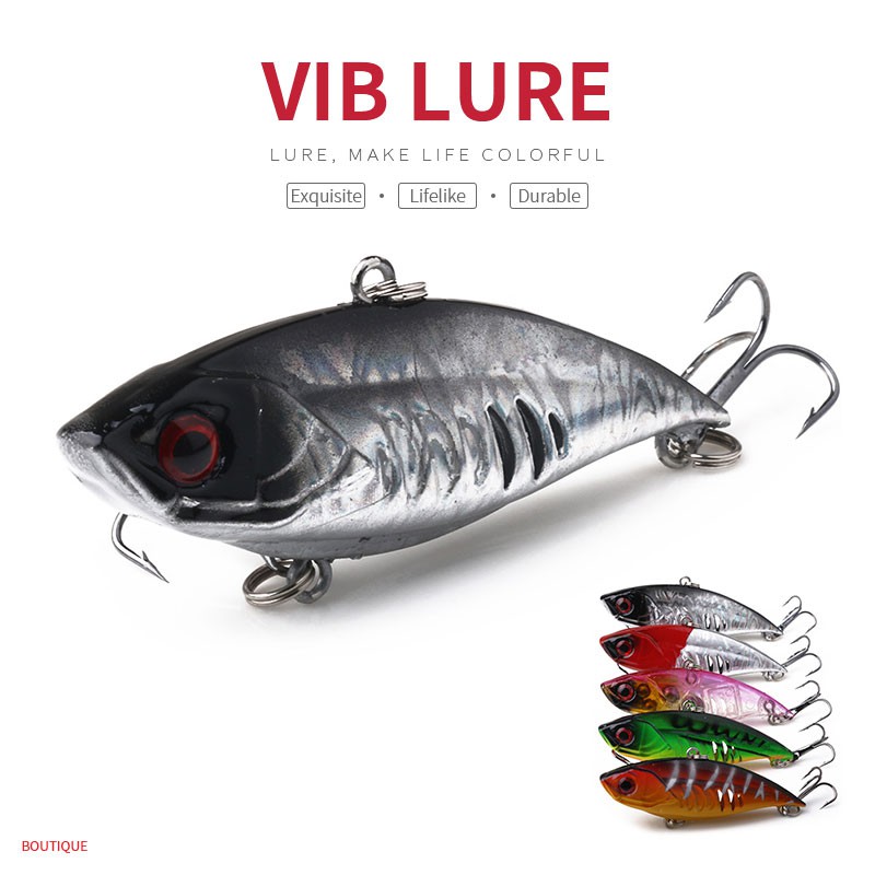 HENGJIA 1PC VIB 6.5CM 10.5G fishing lure bass shark crankbait wobbler fishing bait tackle outdoor