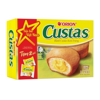 Bánh bông lan Custas kem trứng 282g