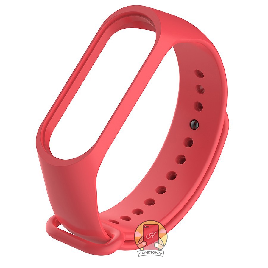 Combo Dây Silicone đeo màu thay thế Xiaomi Mi Band Miband 3/4 đủ màu Kèm 2 chiếc dán PPF Mặt Trước