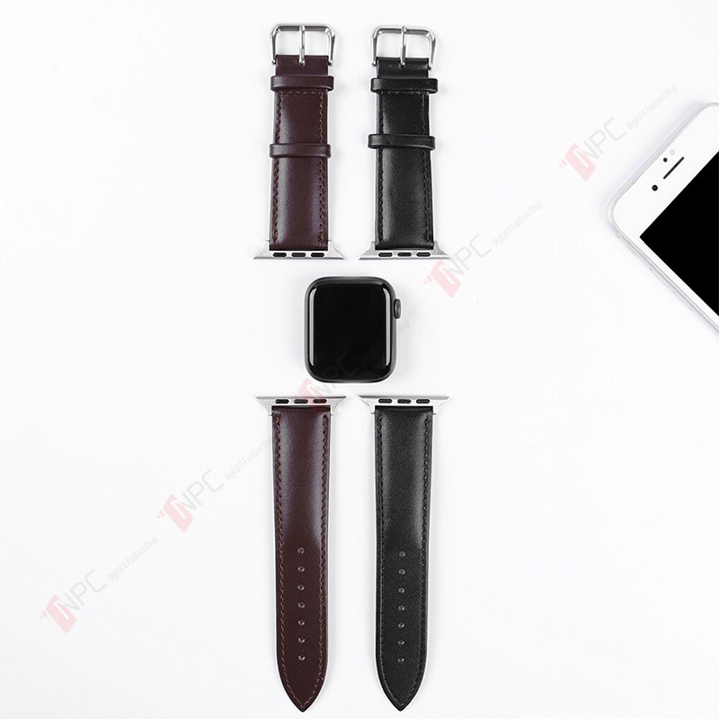 [𝑴𝒐̛́𝒊 𝒓𝒂 𝒎𝒂̆́𝒕 2020] Dây Da Apple Watch 2 Màu Thời Trang Dành Cho Series SE | 6 | 5 | 4 | 3 | 2 | 1 38mm 42mm 40mm 44mm