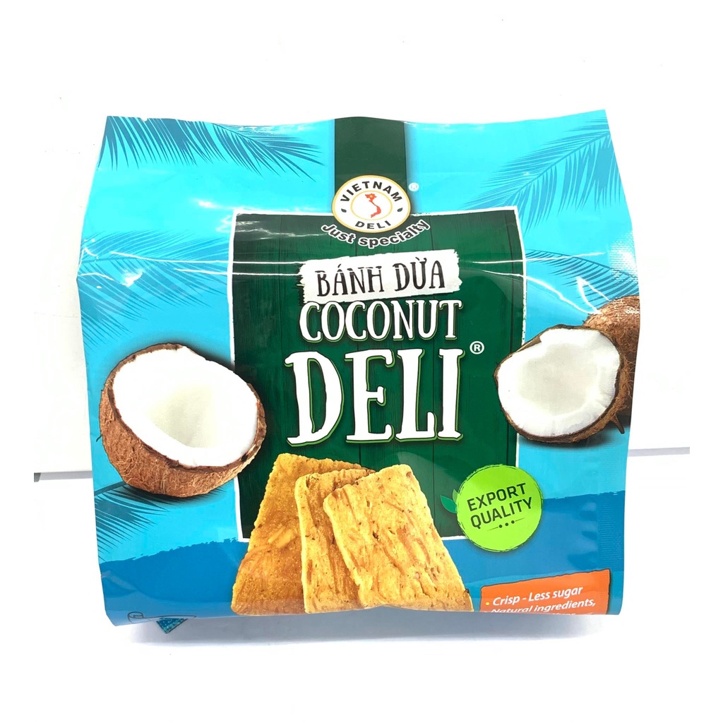 Bánh dừa nướng/đậu phộng Deli gói 170g