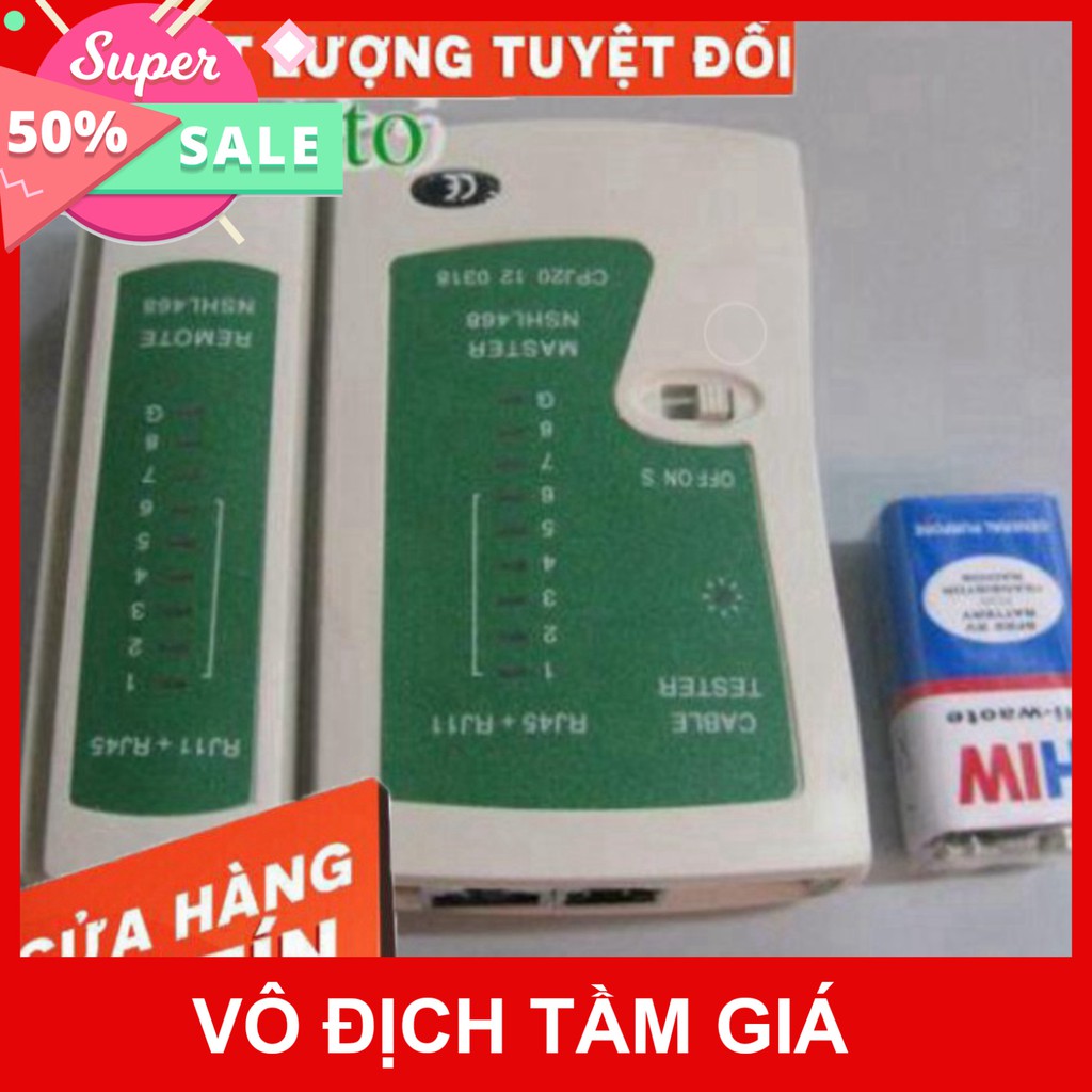 [Giá Sốc] Hộp Test Dây Mạng RJ45 _ RJ11 Đa Năng Dễ Sử Dụng Chính Hãng ARIGATO Đảm Bảo Chất Lượng