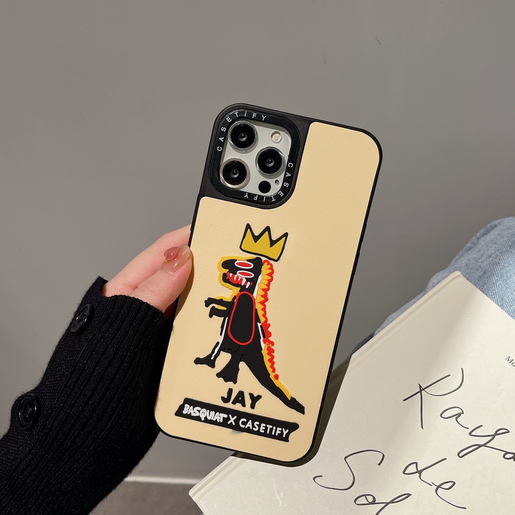 Ốp Điện Thoại Silicon Hình Nghệ Sĩ basquiat x 3d Cho iPhone 15 14 13 12 11 pro max 7 8 se plus xr