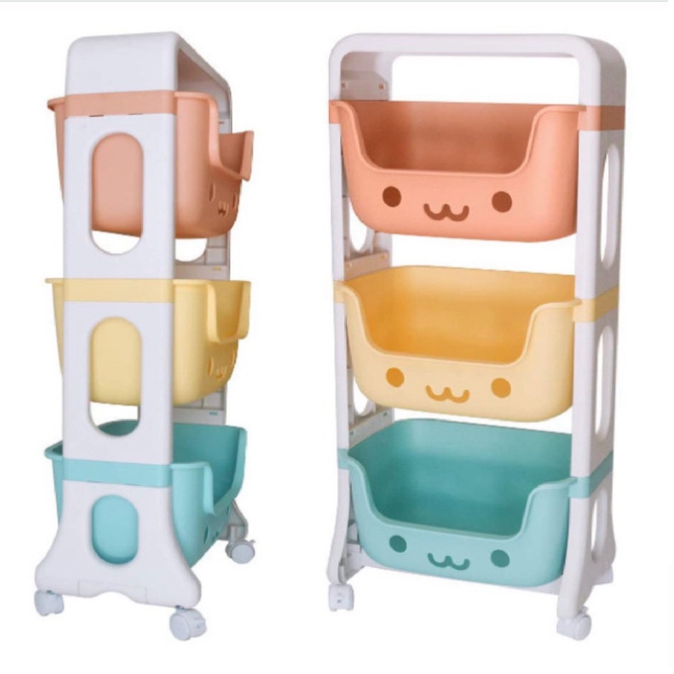kệ để đồ hokori đa năng đựng đồ tiện ích, kệ gấu có bánh xe di chuyển dễ dàng 5576