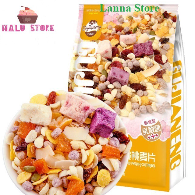 Ngũ cốc sữa chua mix hạt, hoa quả YOGURT FRUIT OATMEAL đủ loại siêu ngon