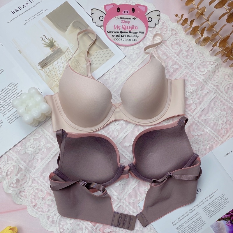Áo lót xuất dư quả trơn nâng ngực, mút liền mỏng 1cm chống xệ dành cho form ngực to- HÀNG CAO CẤP