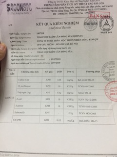 Trà thảo mộc giảm cân Hồng Sâm QM