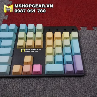 Set keycap pbt Rainbow ninja OEM profile 104 keys