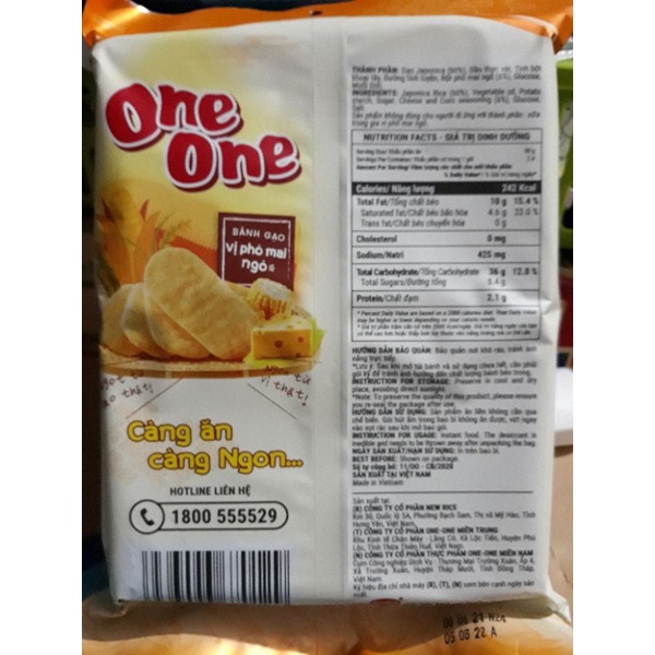 Bánh  gạo  One One vị phô mai ngô