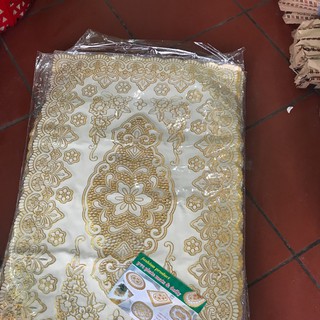 Khăn trải bàn hoa văn cao cấp (Ovan)