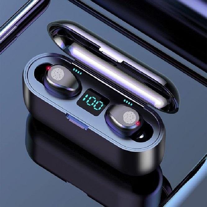Mẫu tai nghe Bluetooth F9 thiết kế thời thượng, âm thanh trầm bổng, cảm ứng đa điểm,(mẫu tai nghe mọi người yêu thích)