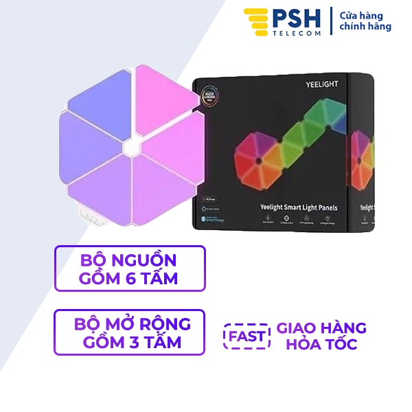 Đèn led trang trí YLFWD-012 hình tam giác tạo hình theo ý muốn, nhiều chế độ màu thông minh đổi màu theo nhạc