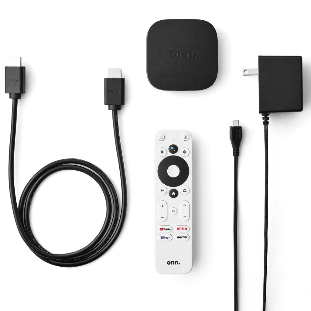 Onn 4K Android TV Box,Xem Video 4K, Netflix 4K, Điều khiển giọng nói