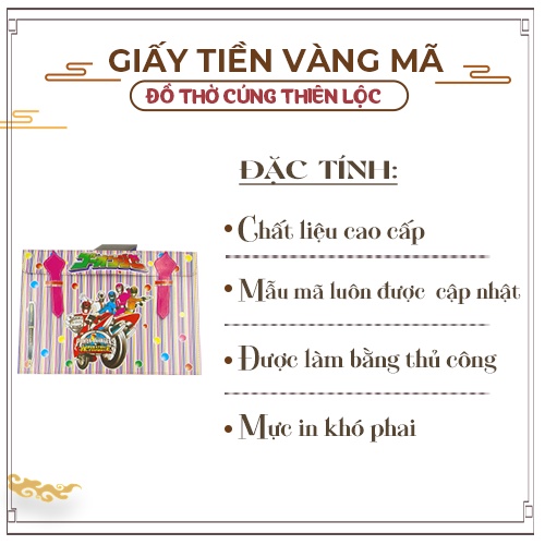 Balo Cặp Sách Đi Học Bé Trai Bé Gái Giấy Cao Cấp Hàng Mã Thiên Lộc Đồ Thờ Cúng