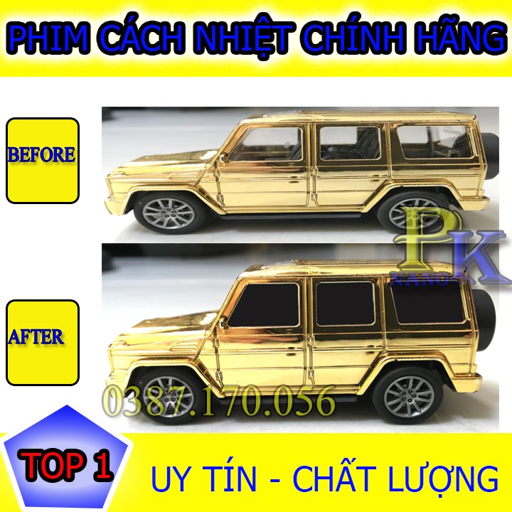 [Chính Hãng]Combo phim cách nhiệt ô tô 7 chỗ -Gói tiêu chuẩn Giảm nóng 80% - Cắt UV100% -Bảo hành 10 năm