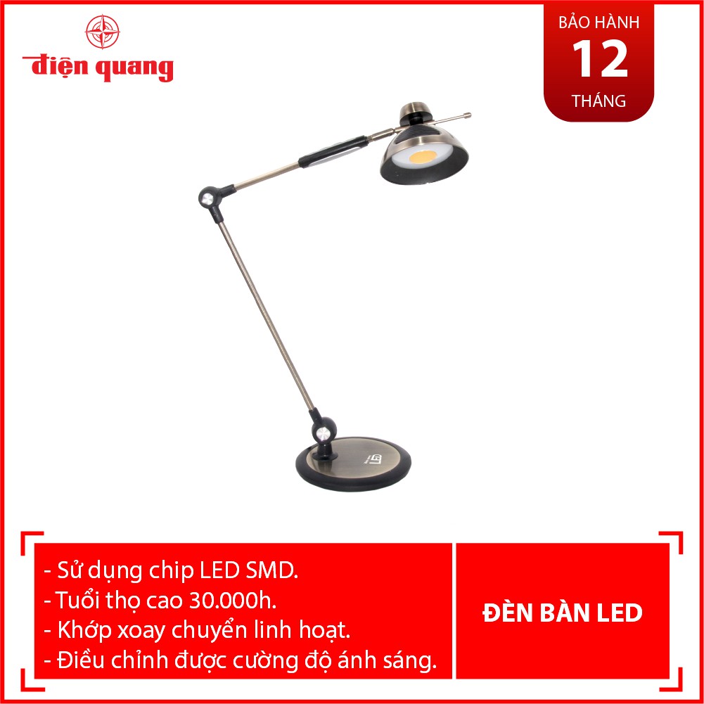 Đèn bàn LED bảo vệ thị lực Điện Quang ĐQ LDL09 8BR