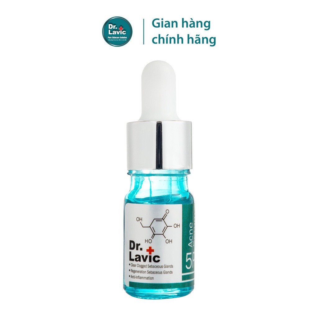 Serum chăm sóc da Dr.Lavic 5P Ance Serum thông tuyến bã tái tạo tuyến bã nhờn loại bỏ mụn công nghệ USA 10ml DR907
