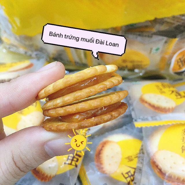 BÁNH QUY NHÂN TRỨNG MUỐI ĐÀI LOAN 500gr DATE 02/2022 | BigBuy360 - bigbuy360.vn