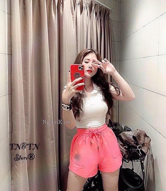[Mã SKAMFSW175 giảm 10K đơn 50K] Áo phông, Áo thun croptop cổ đức sát nách PC934 - NhiNhi Shop