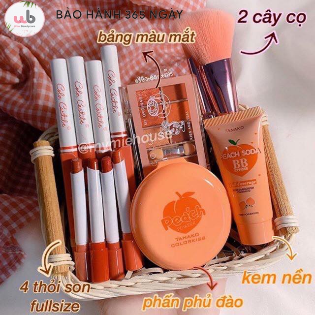 Combo 2 set trang điểm Kissbeauty [ hàng chính hãng ] gồm 7 món makeup dễ thương , xinh xắn , dành riêng cho cho bạn