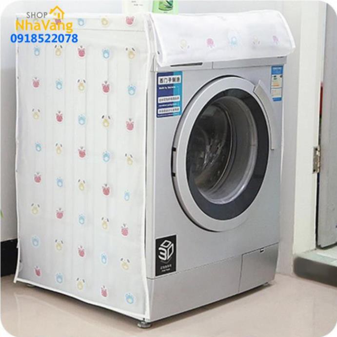 HCM Áo Trùm Máy Giặt Chống Bụi, Che Mưa Nhựa Dày Cao Cấp Cho Máy 6-8kg