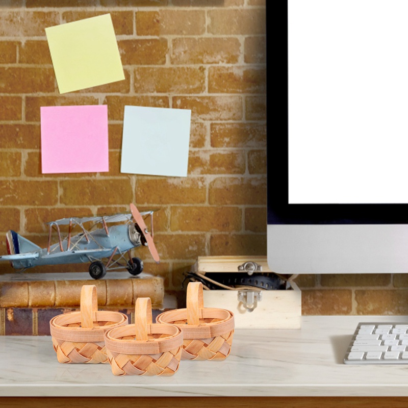 Set 12 Giỏ Gỗ Mini Đựng Đồ Đa Năng Tiện Dụng