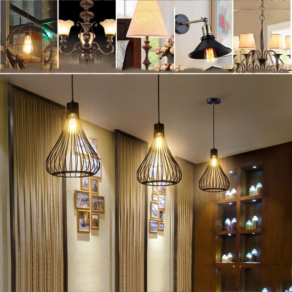 Magician1 bóng đèn cổ điển retro màu trắng ấm e27 giá đỡ bóng đèn trang trí sợi đốt cổ đèn edison