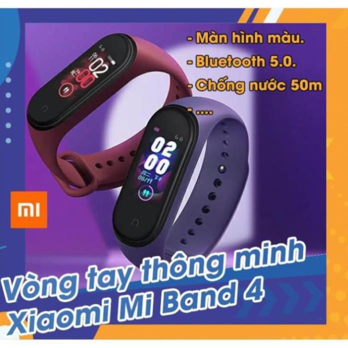 Vòng tay theo dõi sức khoẻ Mi Band 5 Xiaomi | Miband 4