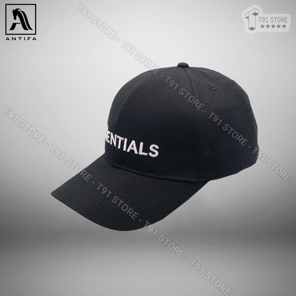 Mũ lưỡi trai Unisex chất kaki thêu chữ Essential - Nón kết hottrend 2022 - Phom dáng đẹp dùng cho cả nam và nữ