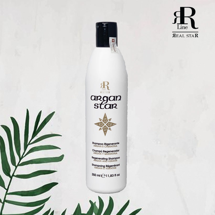 Dầu gội chăm sóc và tái tạo tóc hư tổn Italia RRline Argan Star Shampoo