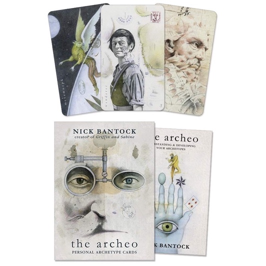 Bộ bài The Archeo - Nick Bantock - 40 lá bài kèm hướng dẫn - Order Amazon US
