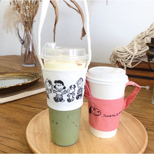 Quai cầm đựng cốc uống nước họa tiết hoạt hình charlie dễ thương