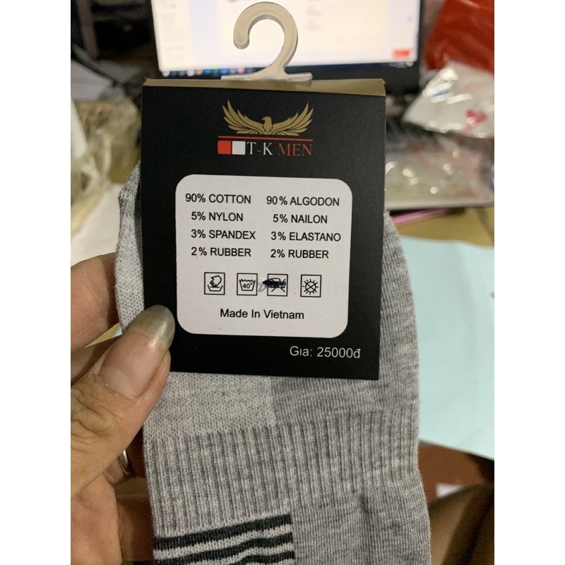 Tất nam cổ ngắn T-K MEN hàng cao cấp
