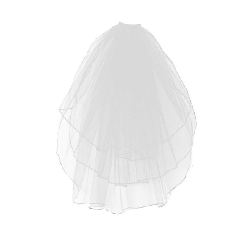 Mạng Che Mặt Bằng Vải Tuyn Kèm Lược Cài Dài Cho Cô Dâu