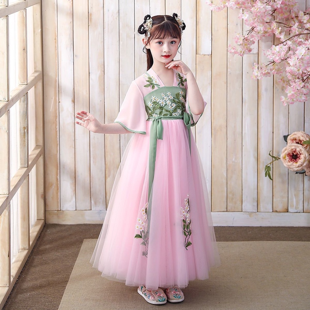 2023 Mới Bộ Đồ Ngắn Tay Thoải Mái Phong Cách Tang Cho Bé