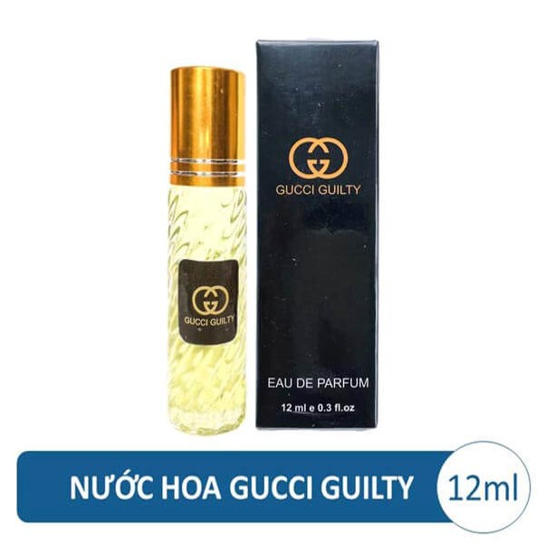 Tinh Dầu Nước Hoa Pháp Dạng lăn  GUCCI GUILTY 12ml, Nữ tính, Ngọt ngào, Quý phái.
