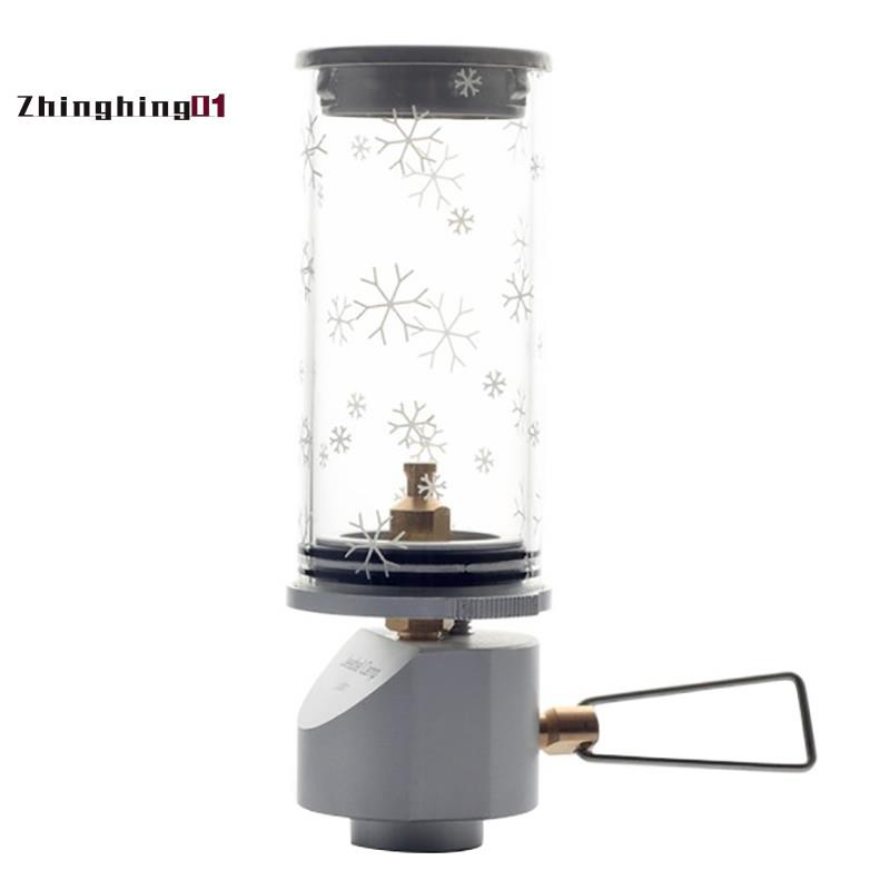 Camping Hiking Gas Lantern Christmas Snow Light Outdoor Camping Lamp Ultralight Portable Gas Lamp Tent Night Lights