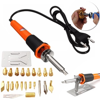 Bộ bút khắc gỗ + đầu đốt gỗ - bộ 24 cái