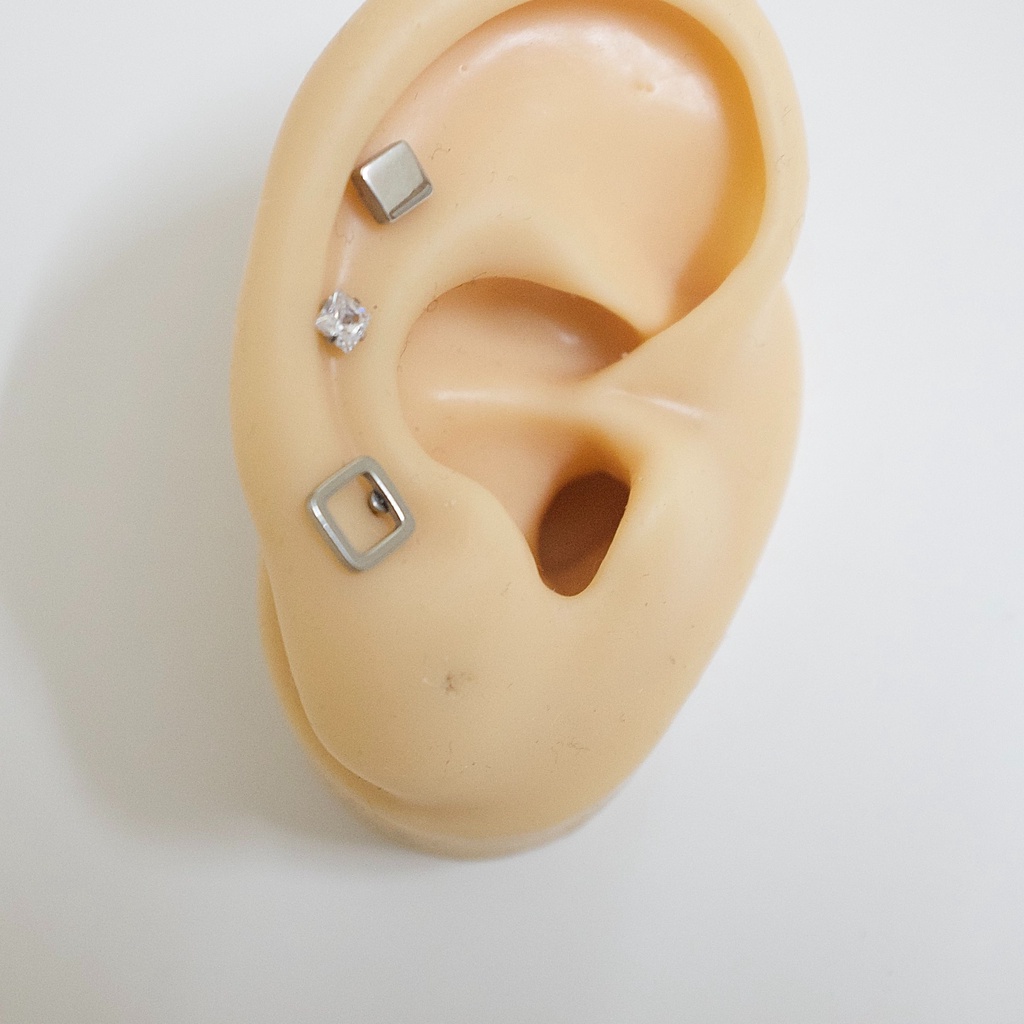 [COMBO] Tiết Kiệm 10-15K Khuyên Tai Set Bông Tai Titan Unisex Không Đen Không Ngứa Không Gỉ Sét Không Dị Ứng Titan