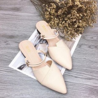 Sandal mũi nhọn 2 quai ngang HH63