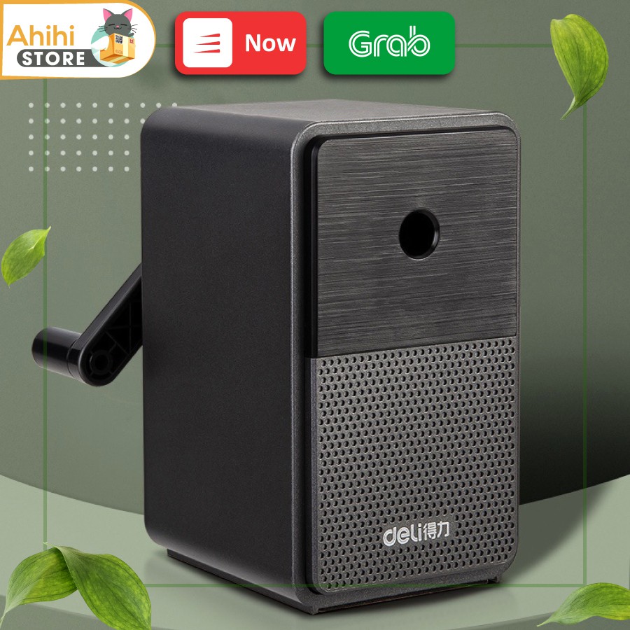 Gọt Bút Chì Xoay Tay Chuyên Nghiệp Cao Cấp Deli [ Lưỡi tiện siêu bền ]