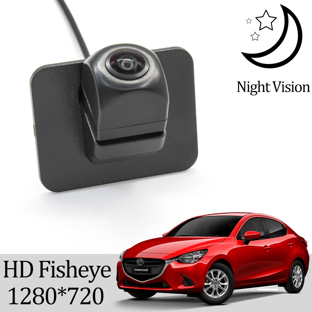Camera Lùi Xe Tầm Nhìn Ban Đêm HD CCD 1280 * 720 Cho Mazda 2 DEMIO DJ 2014 2015 2016 2017 2018 2019 2020