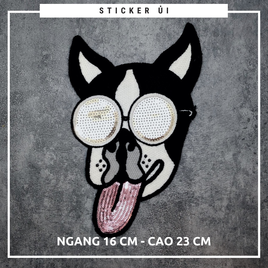 Sticker ủi áo Cao cấp - CÓ SẴN KEO ỦI - sticker vải dùng làm miếng vá áo, phụ kiện trang trí quần áo, balo, giày, nón