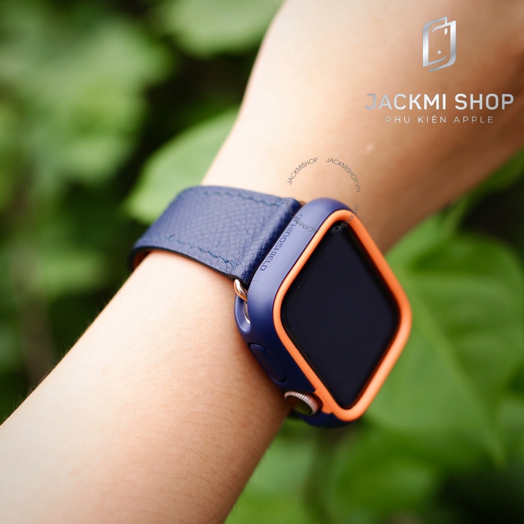 [COMBO 2 MÓN] DÂY DA BÊ EPSOM KHÓA BƯỚM CHO APPLE WATCH + ỐP VIỀN RHINOSHIELD CHO APPLE WATCH (DÂY DA BẢO HÀNH 1 NĂM)