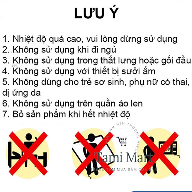 Miếng Dán Giữ Nhiệt Chuột Túi, Giữ Ấm Cơ Thể Chân, Tay Mùa Đông, Sưởi Ấm Ngày Đèn Đỏ, Đau Bụng Kinh - Tami Mart