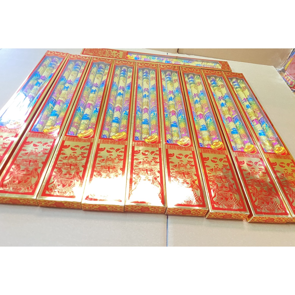 Nhang 3 Cây Chạm Rồng Nổi [5 tấc] - Hàng Mã Thiên Lộc