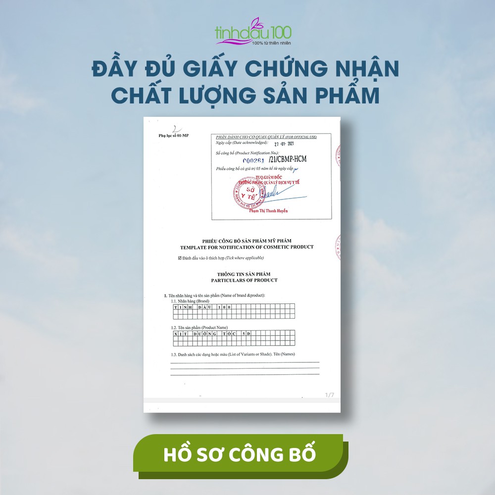 Tinh dầu dưỡng tóc 5D Tinh Dầu 100 với tinh dầu bưởi kích thích mọc tóc mới và giảm rụng tóc dạng chai xịt 100ml