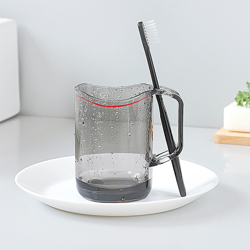 Cốc Đựng Bàn Chải Đánh Răng Bằng Nhựa Miệng Cong Thiết Kế Độc Đáo Đơn Giản Tiện Dụng Cho Gia Đình