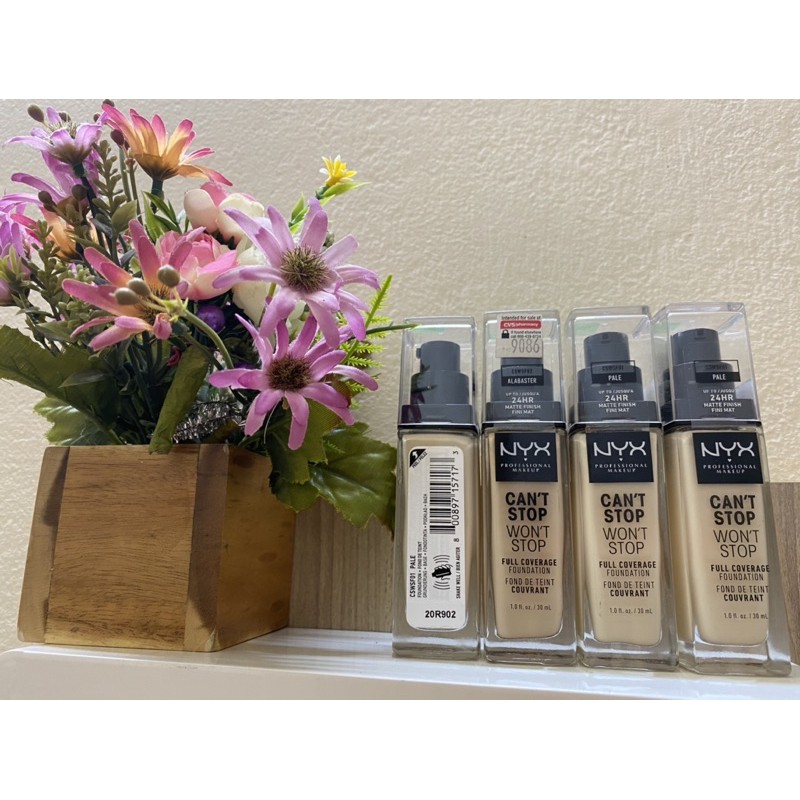 Kem nền NYX Professional Makeup Can’t Stop Won’t Stop Full Coverage Foundation - CSWSF01